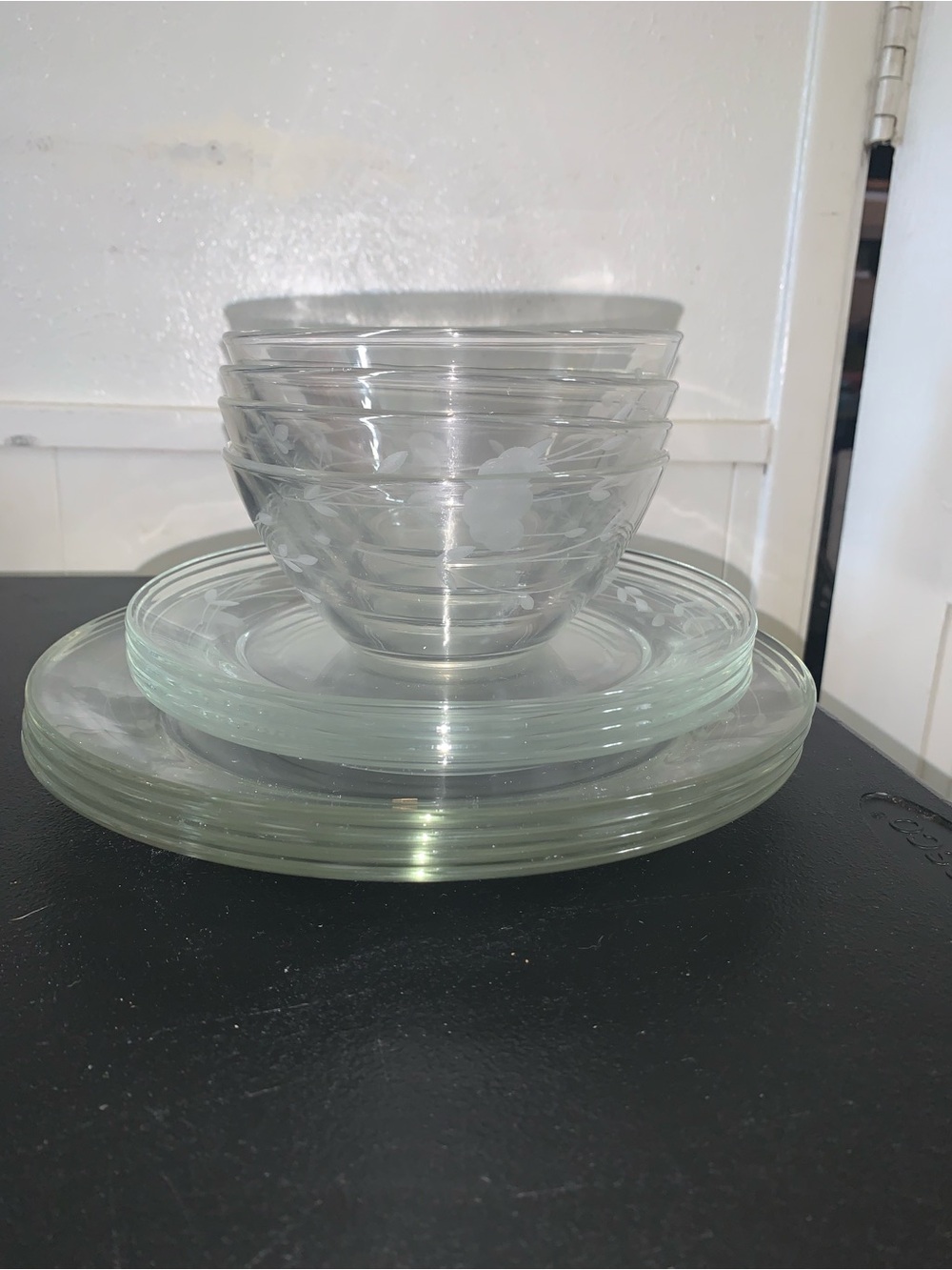 Princess House glass plates - Picture 1 of 5